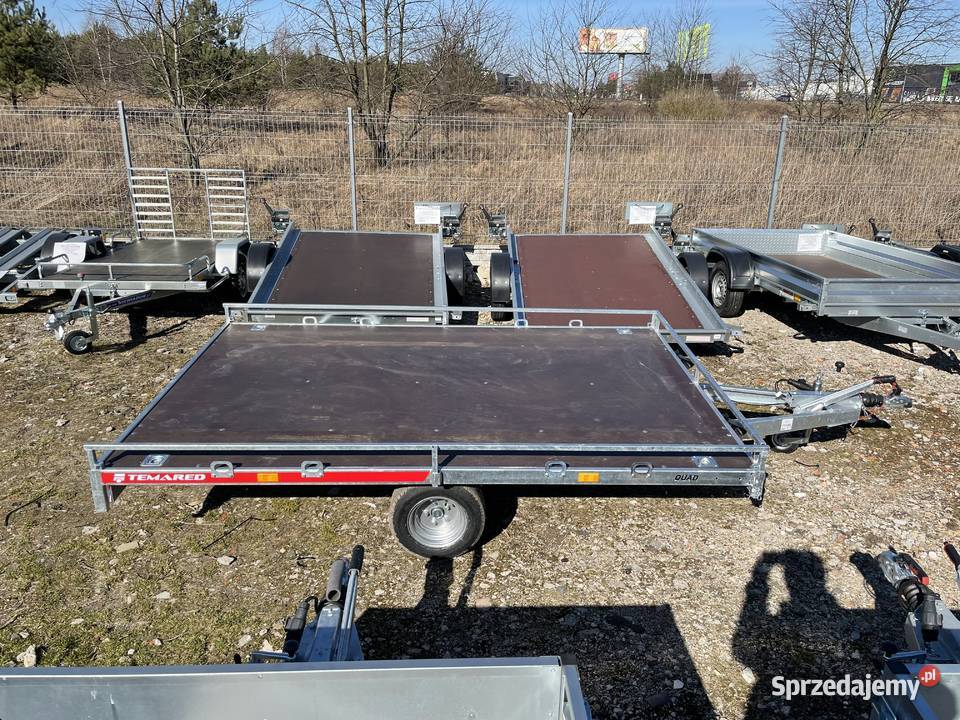 Przyczepka Temared na dwa quady 1300DMC 3x2m pełny VAT wielkopolskie Piła