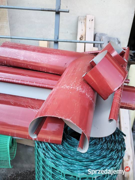 rynna z blachy powlekanej kolor brązowy RAL 8017 Oleśnica