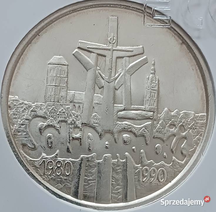100 000 Solidarność 1990 r Typ B 3 Slab GCN MS Konin sprzedam