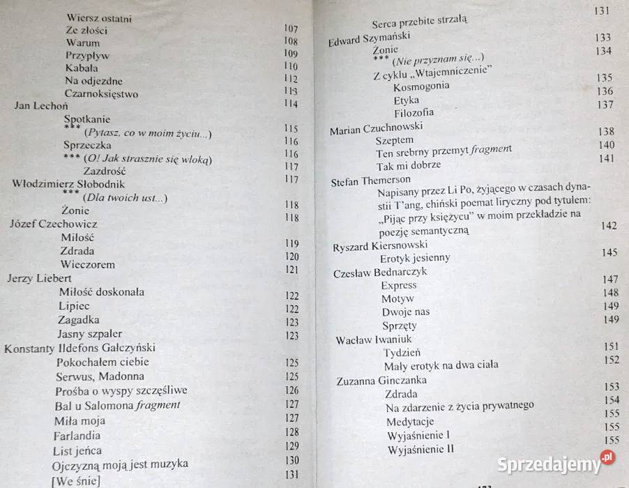 Powiedz mnie kochasz wiersze miłosne W Siemion Rok wydania 1996 lubelskie Chełm