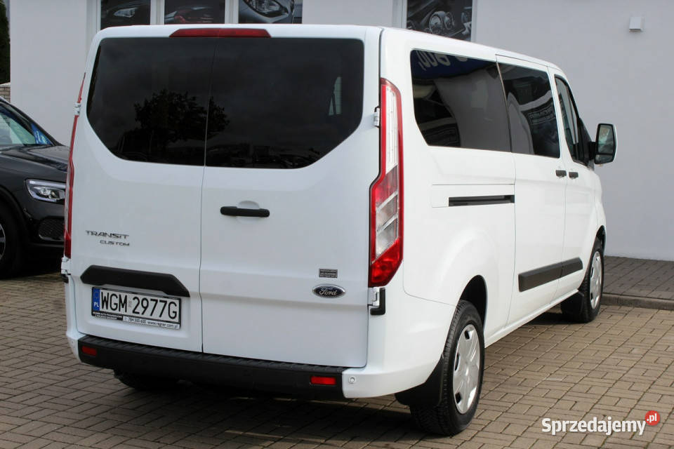 Ford Transit Custom 9osob L2 130 Salon FV23 1WŁ autoalarm Sokołów