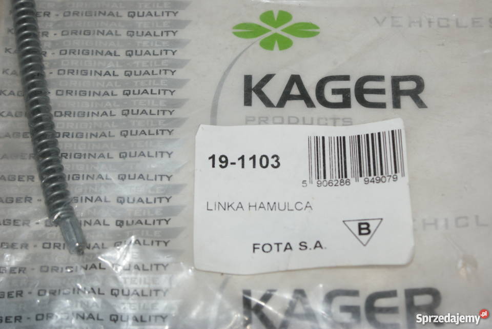 Linka hamulca ręcznego tył LP VW TRANSPORTER IV Białobrzegi