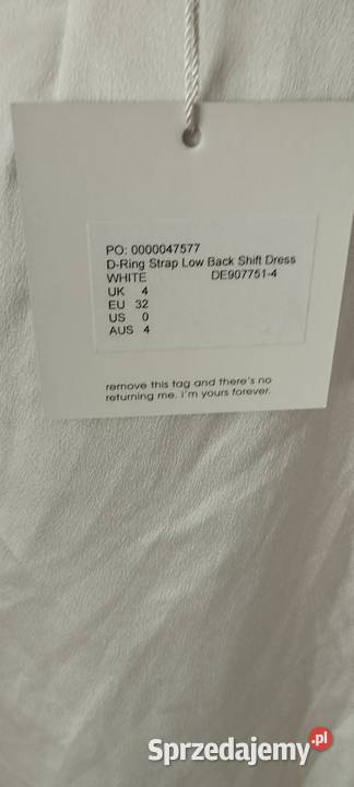 sukienka MISSGUIDED DRing Strap Low Back Shift Spódnice i sukienki Zamość sprzedam