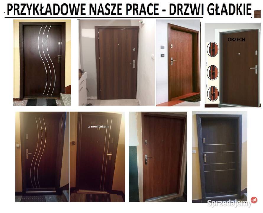 DRZWI zewnętrzne wejściowe wewnątrzklatkowe z Drzwi zewnętrzne