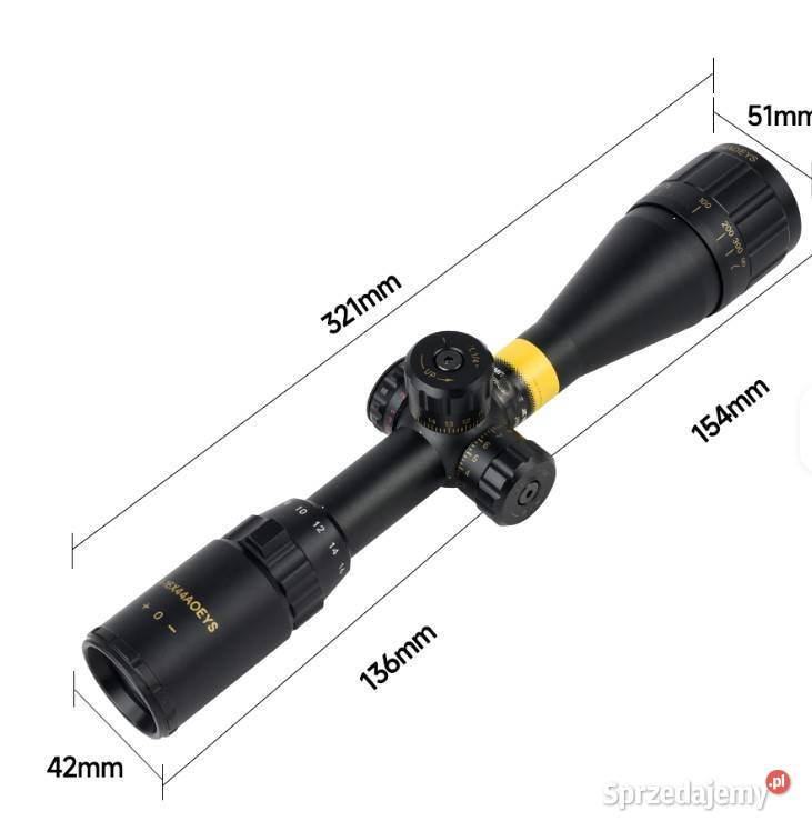 luneta celownicza NOWA 416X44 podświetlany krzyż