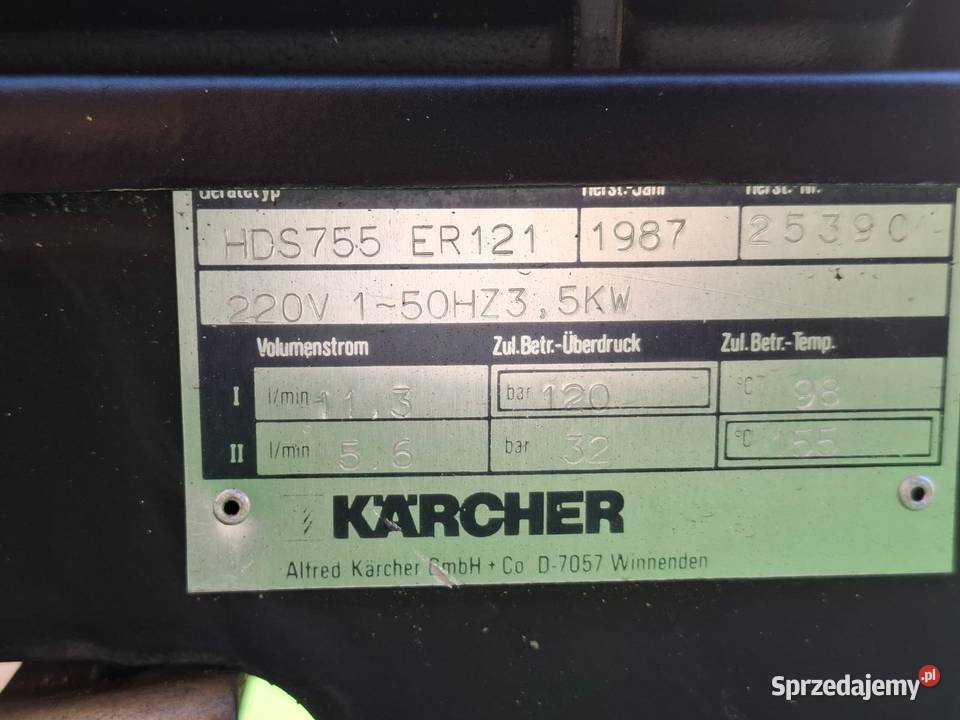 Myjka Gorąco wodna KARCHER HDS 755 Wysyłka Radom