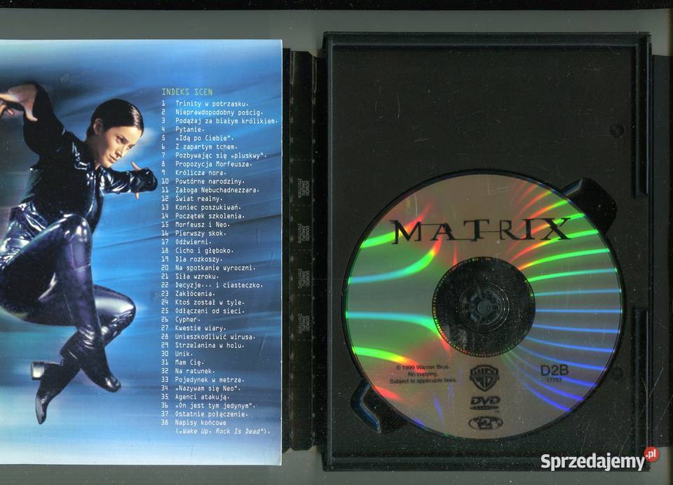 Matrix Keanu Reeves Laurence Fishburne Film DVD zachodniopomorskie Szczecin
