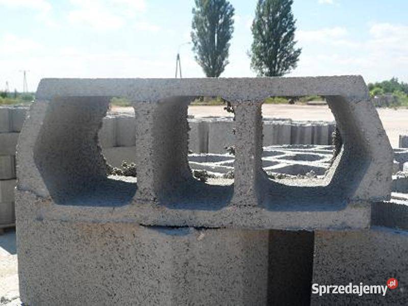 pustaki betonowożużlowe 19 x 19 x 39 24x24x49 Wierzbica