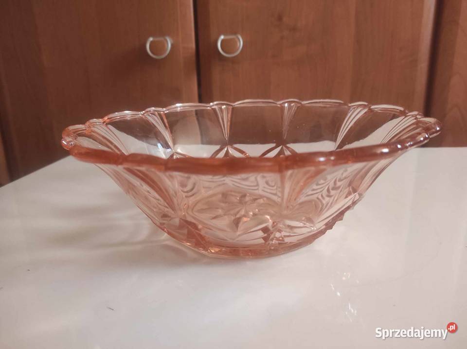 Salaterka kolorowe szkło Prl Warszawa