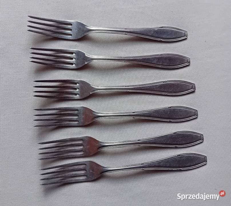 Komplet 6 widelców ze stali nierdzewnej Hefra Koźminek