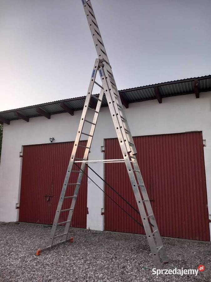 Drabina aluminiowa Krause 3x14 używana stan mazowieckie Wyszogród