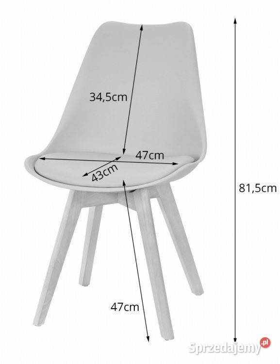 Zestaw komplet krzeseł biało czarne drewniane podlaskie Bielsk Podlaski