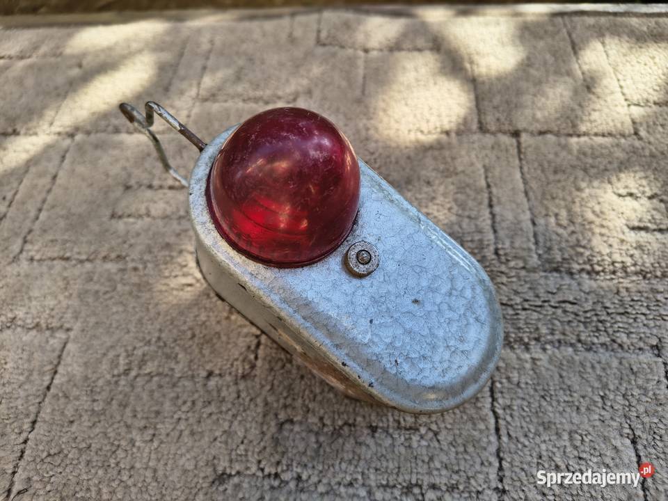 Zabytkowa lampka wozu konnego PRL Vintage łódzkie Sieradz