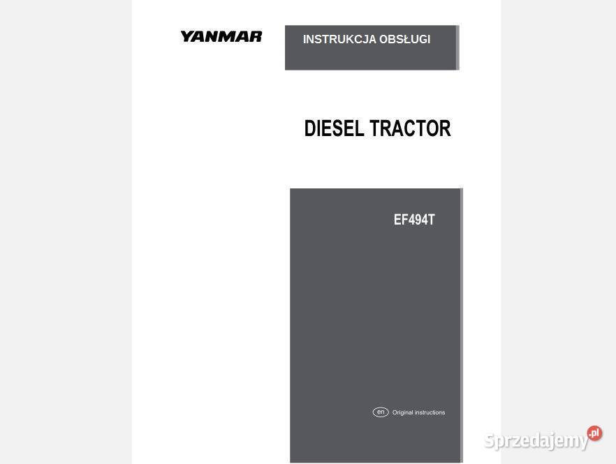 Yanmar EF494T instrukcja napraw instrukcja motoryzacja, transport świętokrzyskie Kielce
