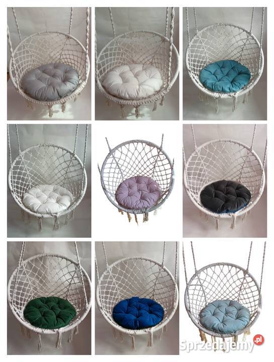 Huśtawka fotel wiszący bocianie gniazdo z