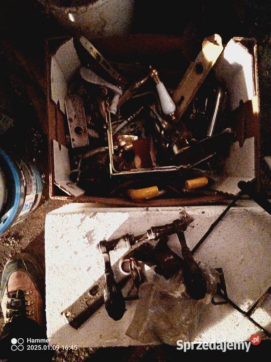 Klamki stare szyldy zamiana prl Twardogóra sprzedam