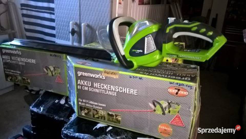 Nożyce ogrodnicze akumulatorowe Greenworks 40V mazowieckie