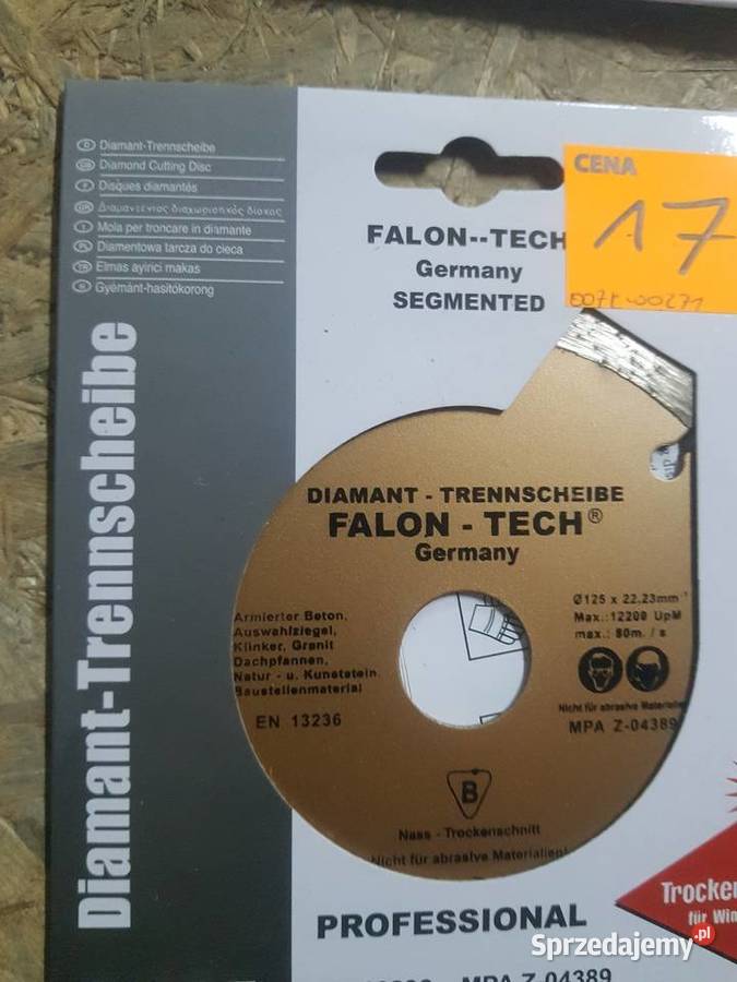 Tarcza diamentowa 125x2223 FALONTECH D 125 wielkopolskie Głogowa