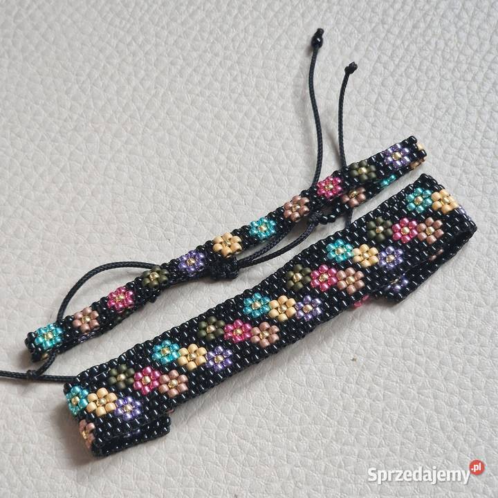 Zestaw dwóch bransoletek w kwiatuszki Zduńska Wola