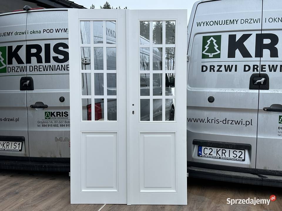 Drzwi wewnętrzne drewniane dwuskrzydłowe Wrocław