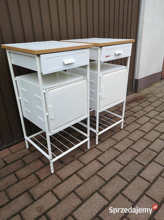 Stoliki Szafka Metalowa Medyczna Stara Szpitalna Swarzędz sprzedam
