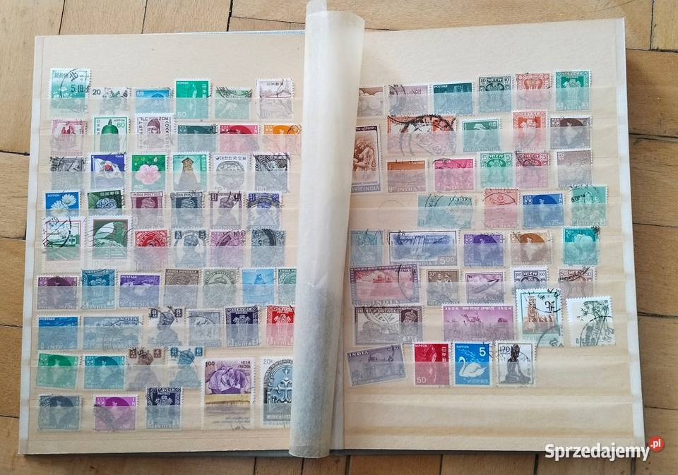 5 klaserów znaczków i kopert Filatelistyka wielkopolskie Kalisz sprzedam