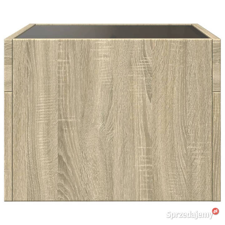 Stolik kawowy z LED Infinity dąb sonoma 40x40x30 mazowieckie Warszawa sprzedam