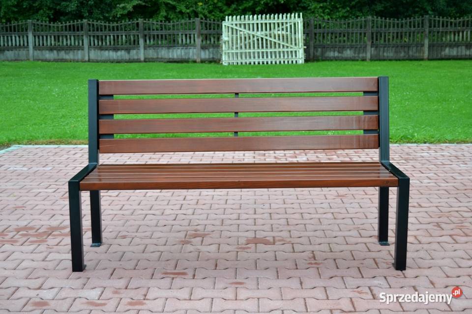 ŁAWKA z podłokietnikiem PARKOWA OGRODOWA MIEJSKA Meble ogrodowe Miejsce Piastowe