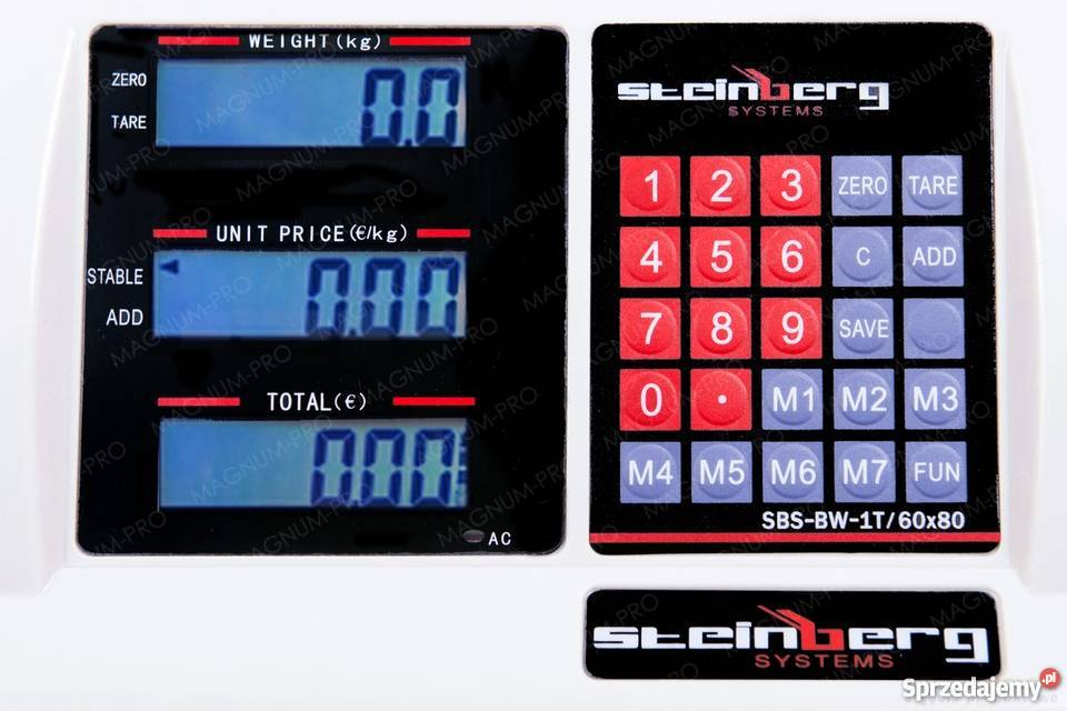 MAGAZYNOWA WAGA PLATFORMOWA UDŹWIG 1000 80x60 Poczesna