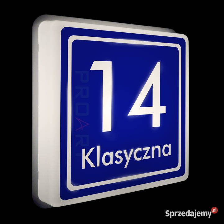 PODŚWIETLANY numer domu LED czujnik zmierzchu Wrocław sprzedam