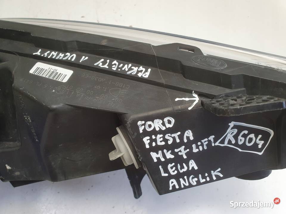 LAMPA LEWA Ford Fiesta Mk6 Mk7 Lift 1217 Rudka