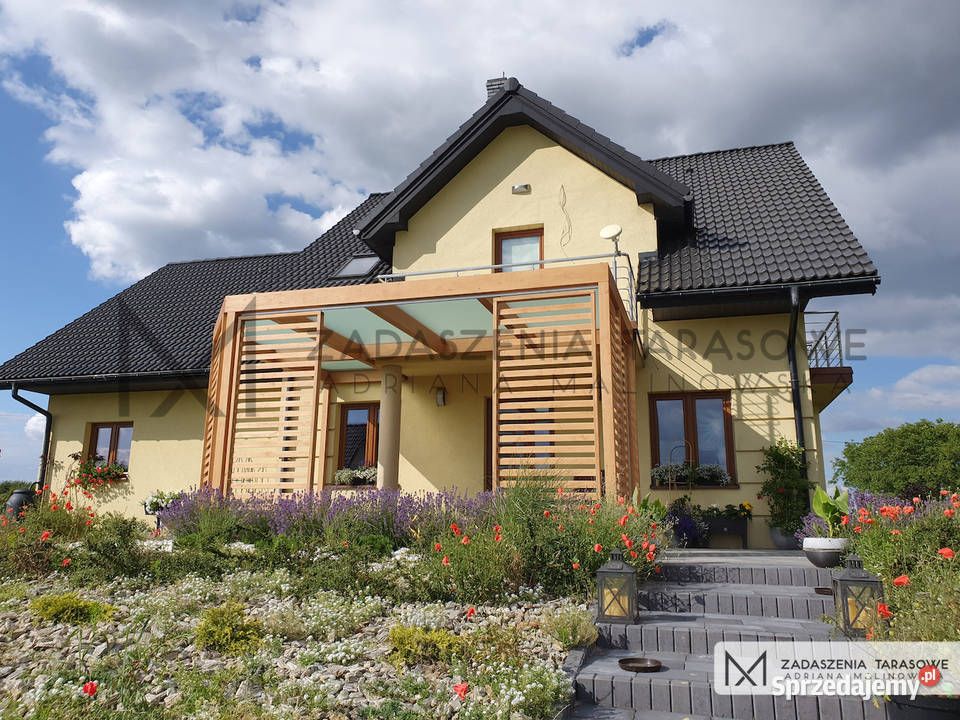 Nowoczesna pergola tarasowa Ogród dolnośląskie Strzegom sprzedam