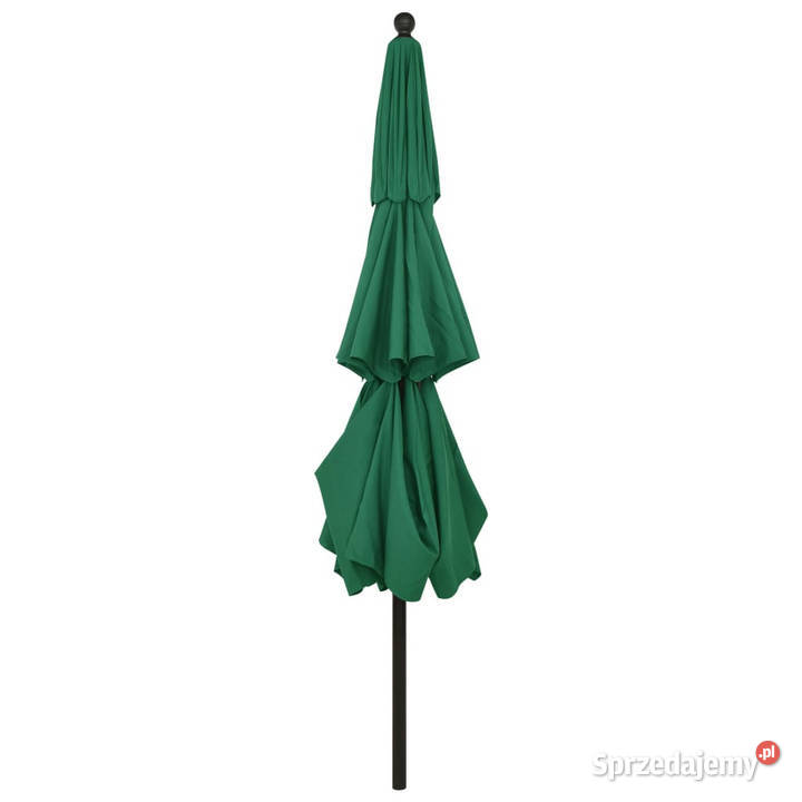 3poziomowy parasol na aluminiowym słupku zielony Warszawa
