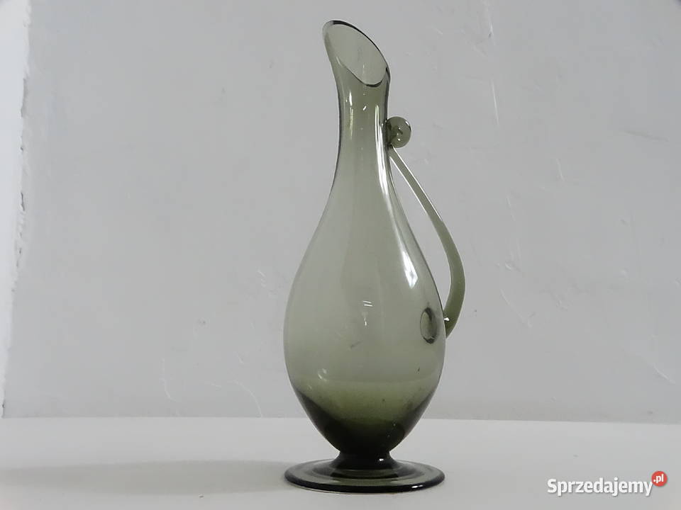 Designerski WazonKarafka PRL Szkło Artystyczne lubelskie Biłgoraj sprzedam