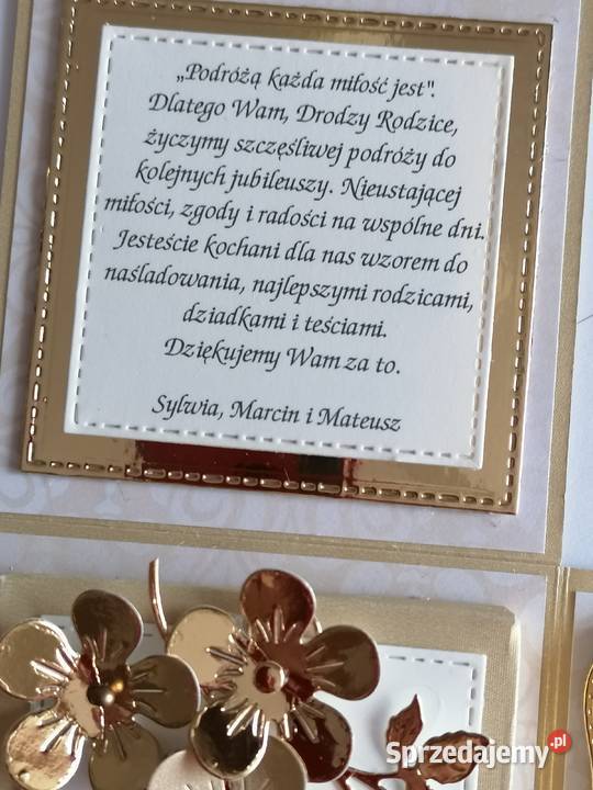 Exploding box 50 rocznica ślubu śląskie Strzebiń