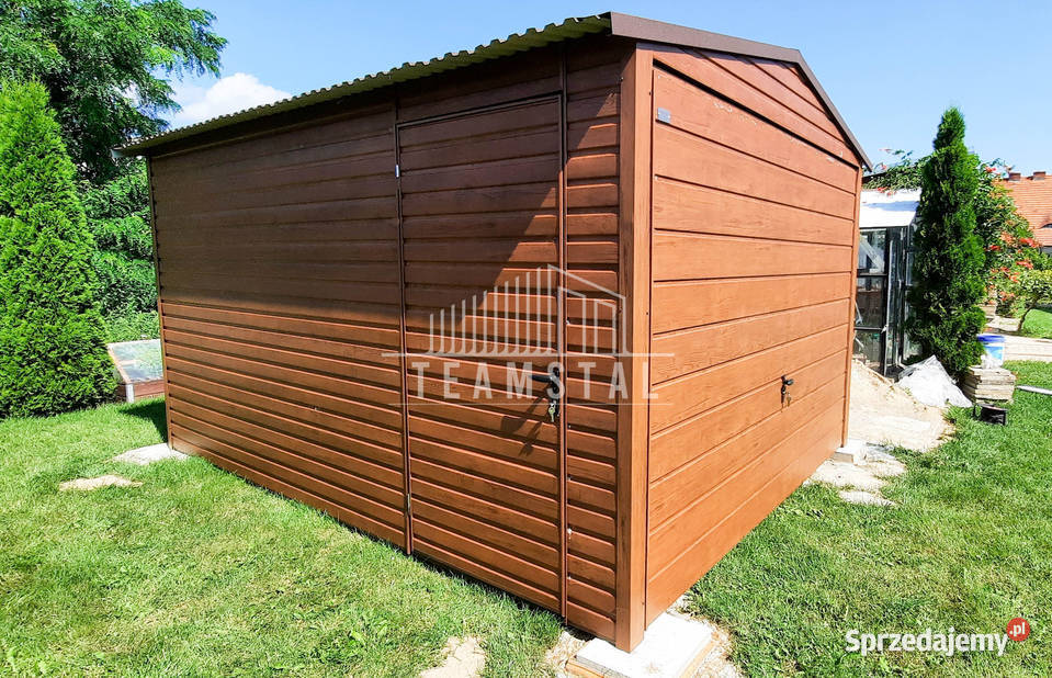 GARAŻ BLASZANY 3m x 4m poziom dwuspad Brama 563zł/m2 Kraków