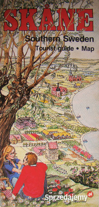 SKANE Południowa Szwecja Mapa i przewodnik małopolskie Limanowa