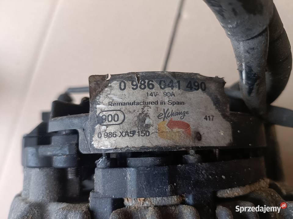 VW Audi Skoda alternator 19 TDI 0986041490 Części samochodowe Drezdenko