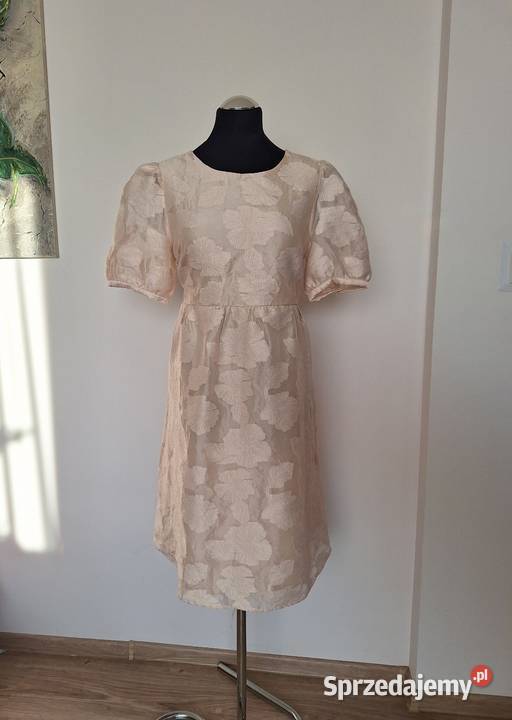 Piękna delikatna sukienka elegancka Vila 46 plus Kraków sprzedam