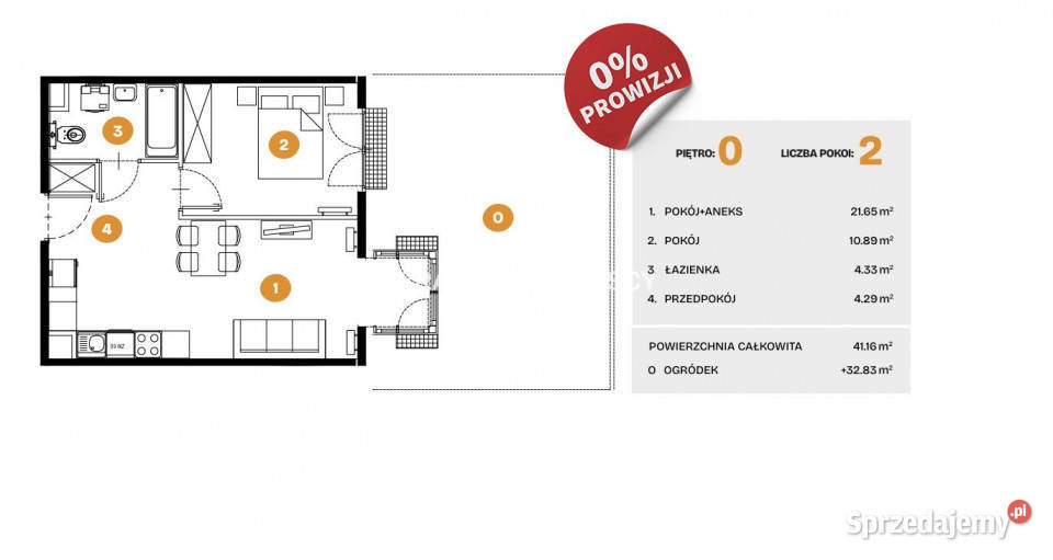 sprzedaży mieszkania Kraków 4116m2 2 pokoje własność