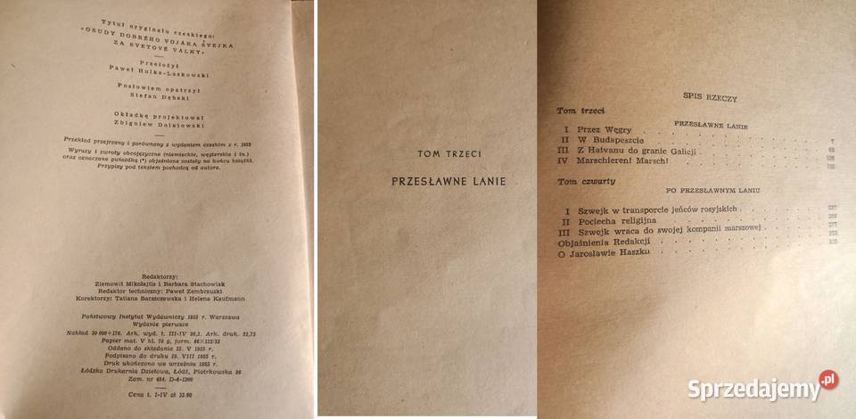 Przygody dobrego wojaka Szwejka Jarosław Hasek Kielce