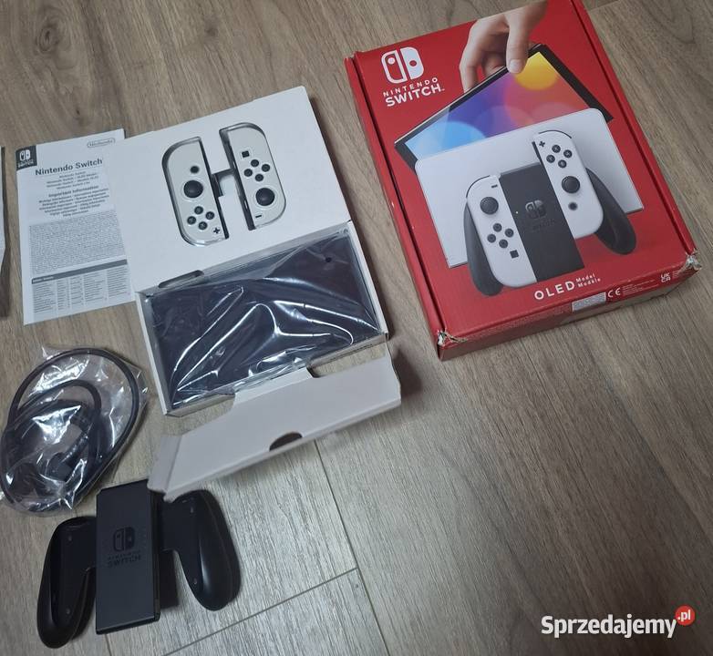 Nintendo Switch OLED bogaty zestaw 3 gry Gry komputerowe i konsolowe