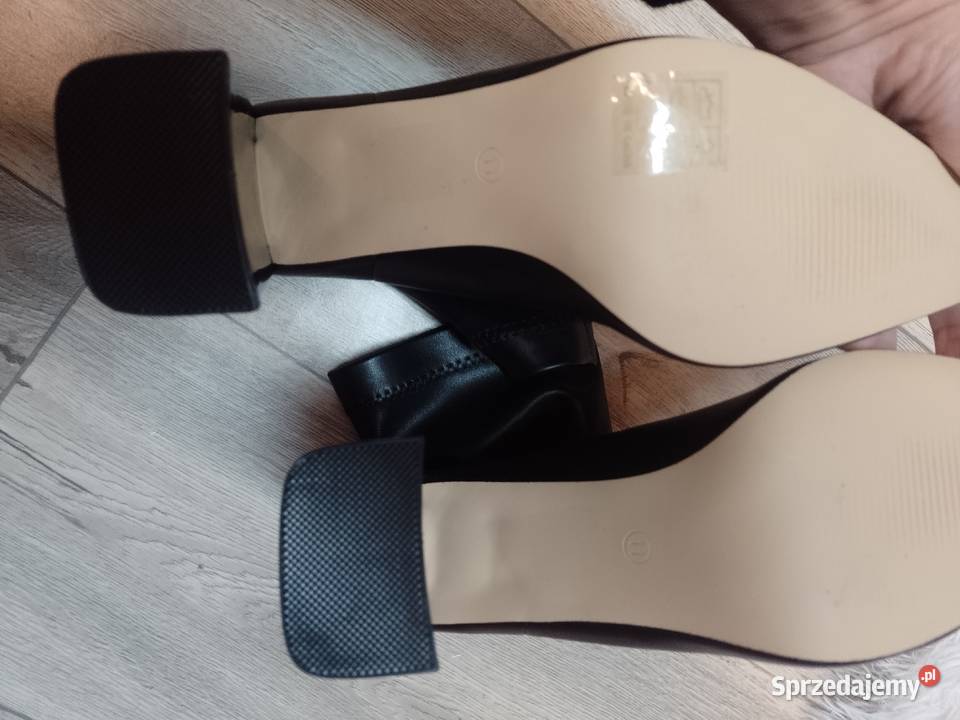 4142 Czarne Biznesowe Botki wieczorowe na Kozaki Kraków