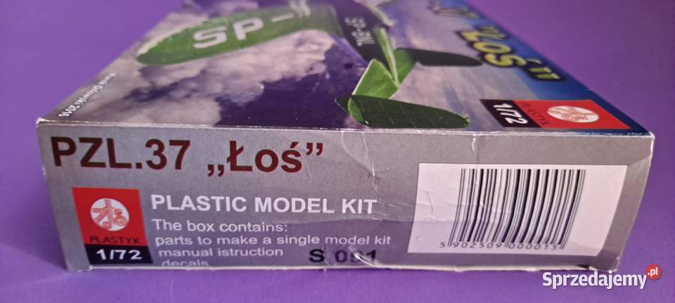 ŁOŚ PZL 37 model do sklejania 172 Kraków