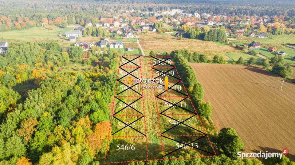 Sprzedaż gruntu 1097m2 Jantar