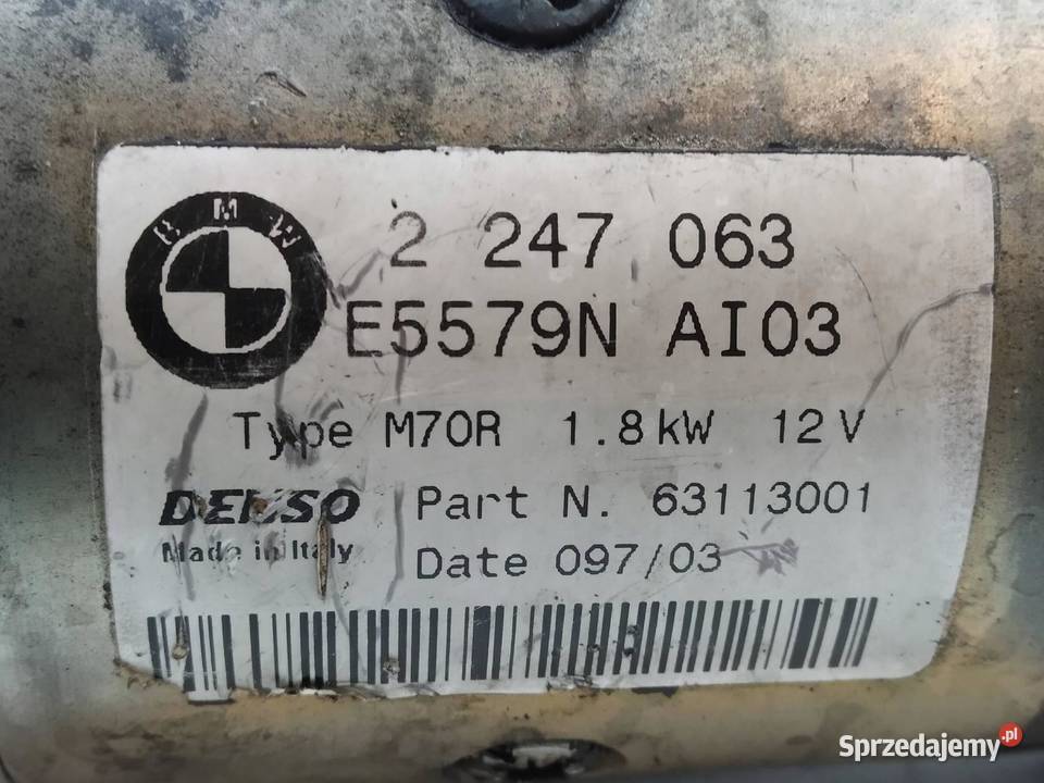 ROZRUSZNIK 2247063 20 D M47 Bmw Seria 3 IV