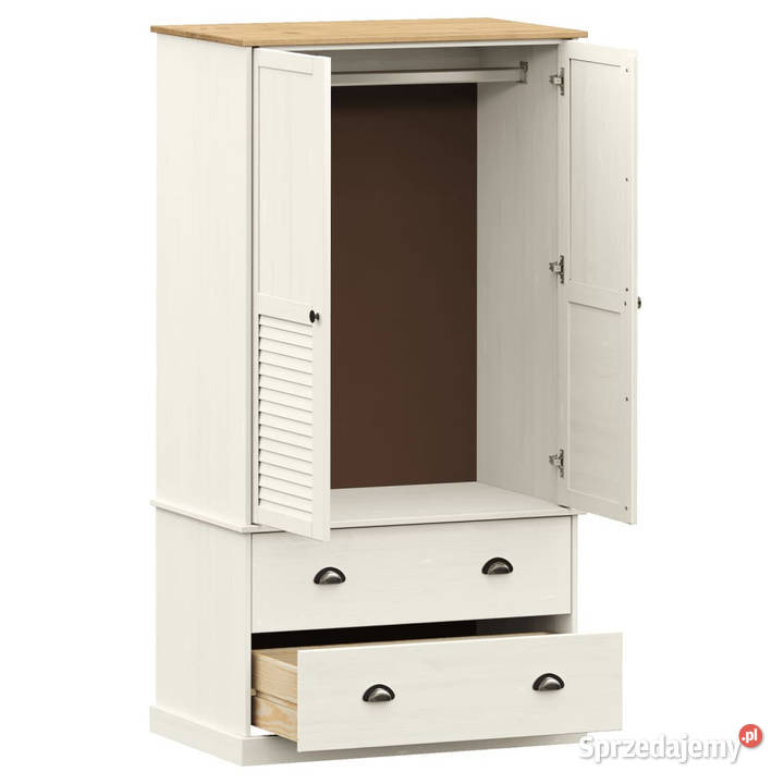 Szafa VIGO biała 90x55x176 lite drewno sosnowe mazowieckie