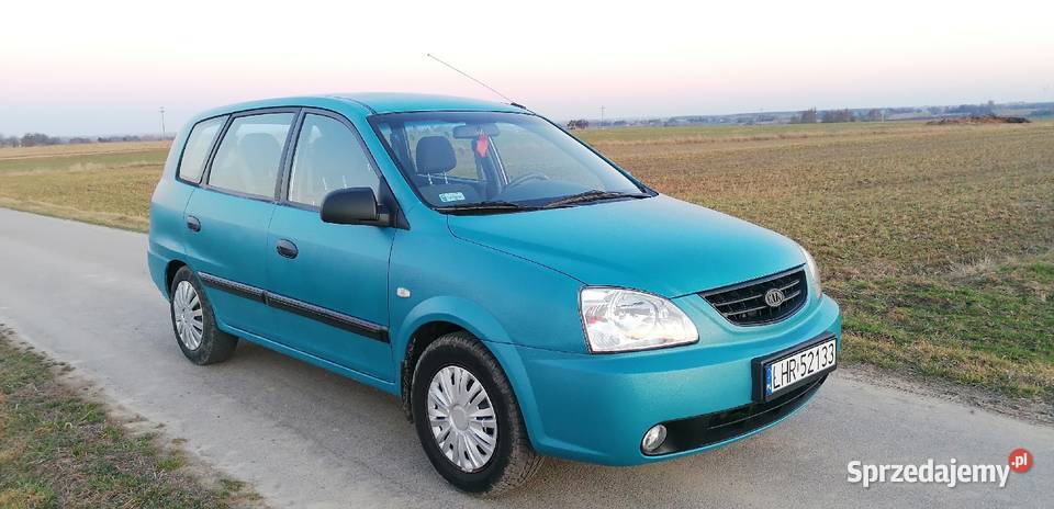Kia Carens BezynaGaz 18 piekny niebieski kolor