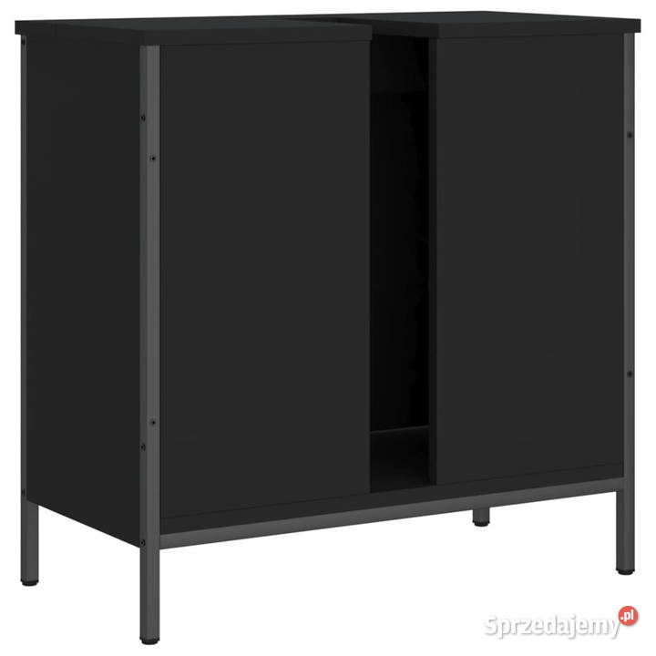 Szafka pod umywalkę czarna 60x30x60 WM842446 Toaletki Warszawa