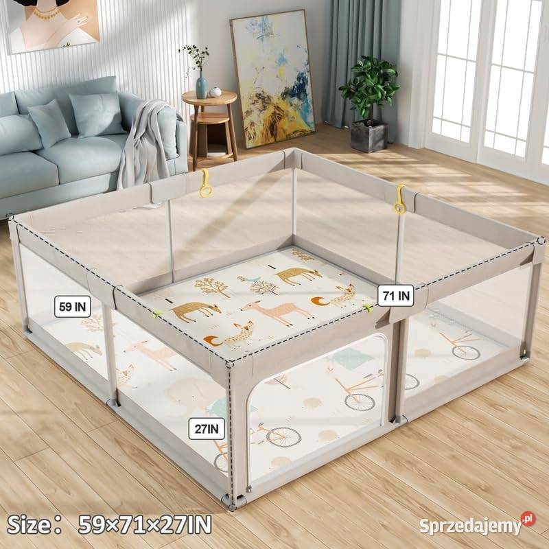 DUŻY KOJEC NIEMOWLĄT Z MATĄ 150x150 Myszyniec